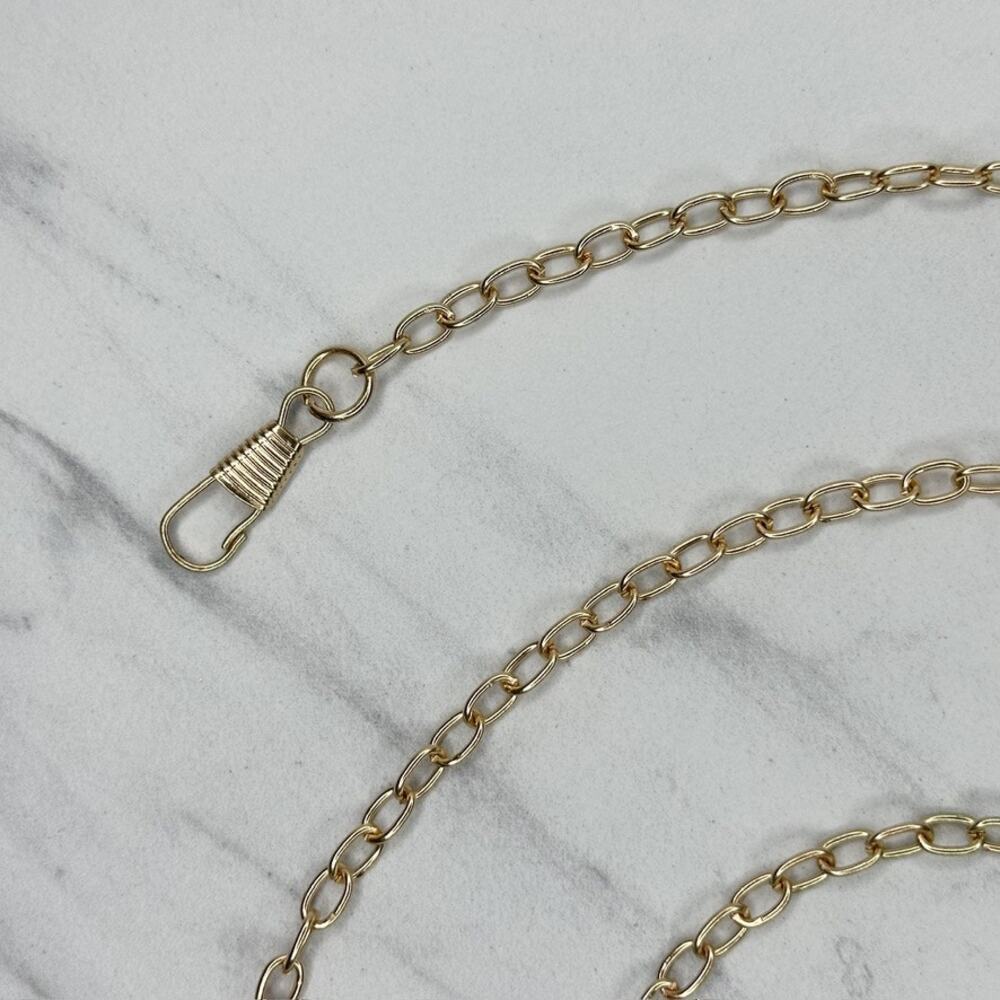 Dainty Gold Tone Chain Purse Handbag Replacement Strap โจ - Picture 2 of 8